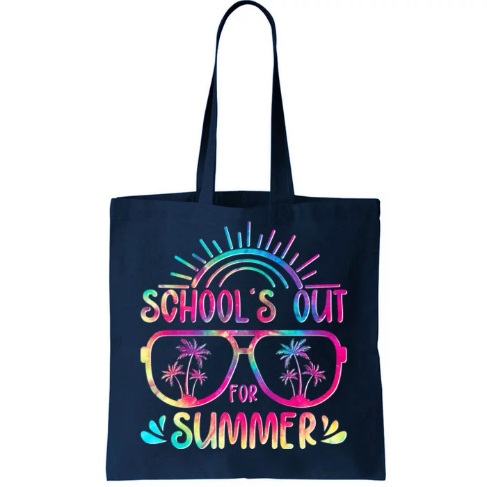 School's Out For Summer Tie Dye Tote Bag