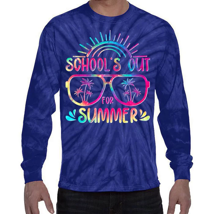 School's Out For Summer Tie Dye Tie-Dye Long Sleeve Shirt