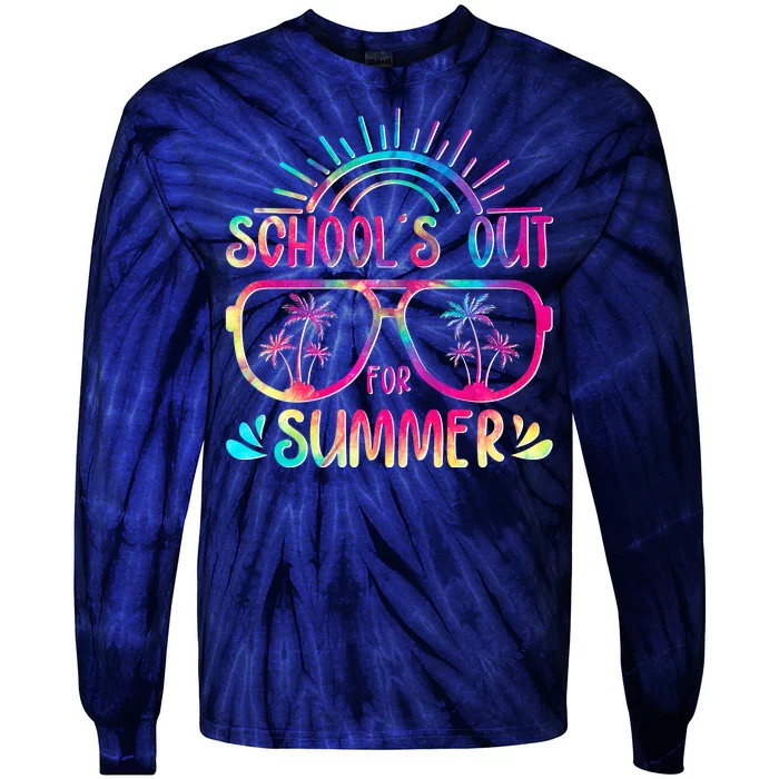 School's Out For Summer Tie Dye Tie-Dye Long Sleeve Shirt