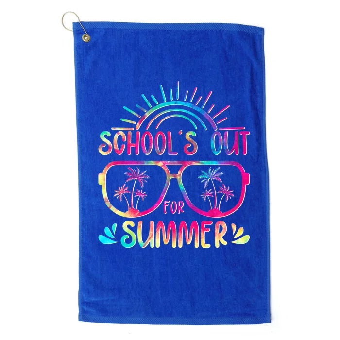 School's Out For Summer Tie Dye Platinum Collection Golf Towel