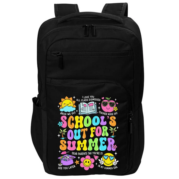 Schools Out For Summer Graduation Last Day Of School Teacher Impact Tech Backpack