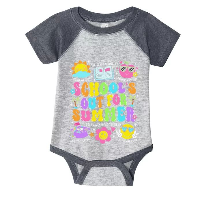 Schools Out For Summer Graduation Last Day Of School Teacher Infant Baby Jersey Bodysuit