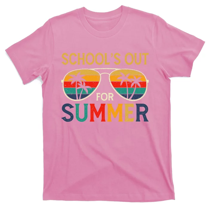 Schools Out For Summer Retro Last Day Of School Teacher Boy T-Shirt