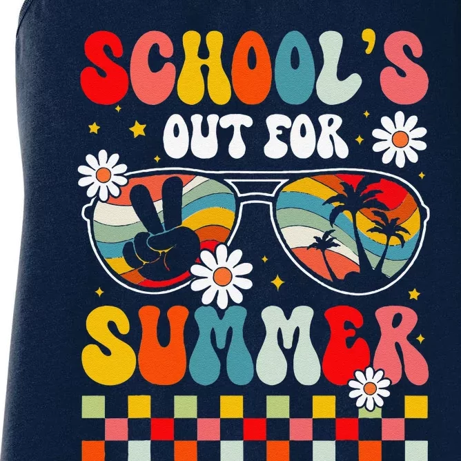 Schools Out For Summer Last Day Of School Teacher Women's Racerback Tank