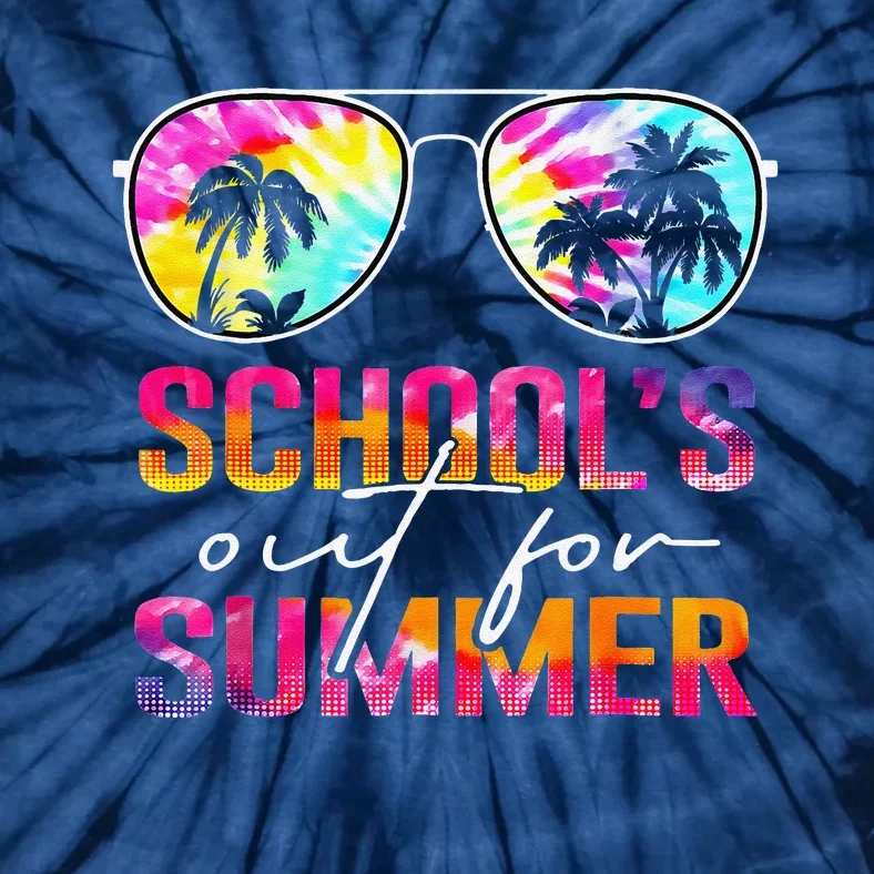 Schools Out For Summer Last Day Of School Teacher Tie Dye Tie-Dye T-Shirt