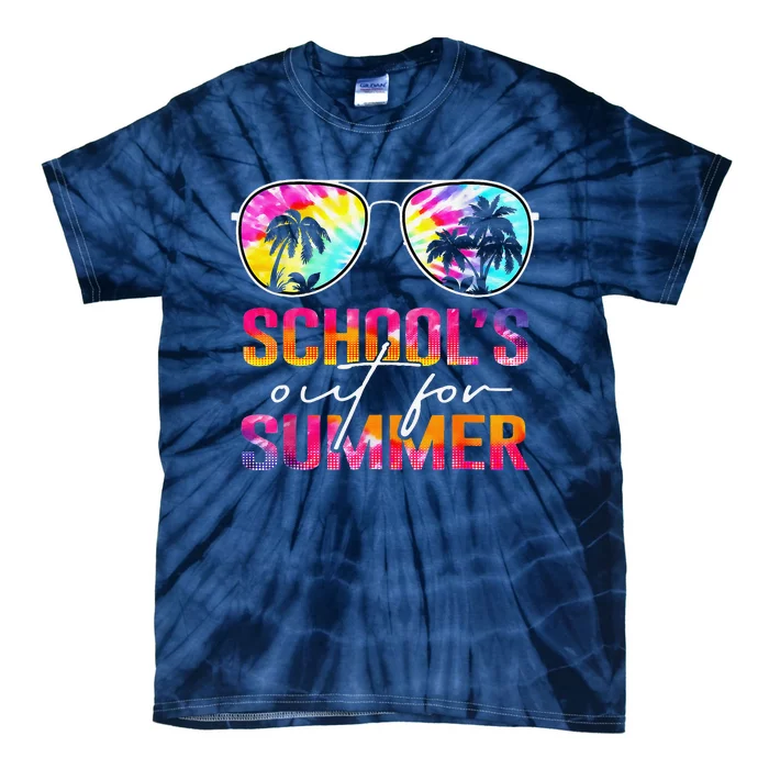 Schools Out For Summer Last Day Of School Teacher Tie Dye Tie-Dye T-Shirt