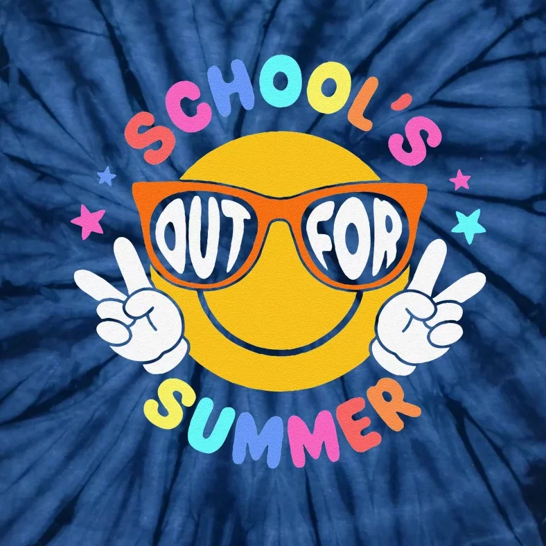 Schools Out For Summer Teacher Students Last Day Of School Tie-Dye T-Shirt