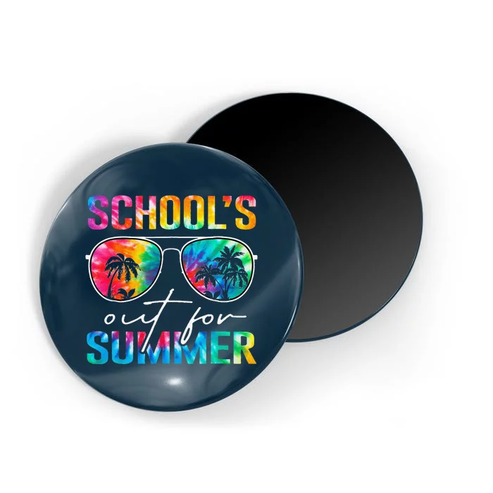 Schools Out For Summer Tie Dye Last Day Of School Teacher Magnet