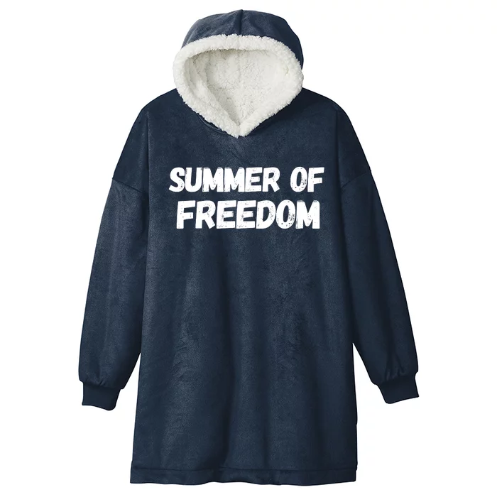 Summer Of Freedom United States Of America 4th Of July Us Flag American Flag Usa Hooded Wearable Blanket