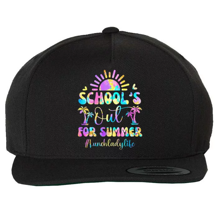 SchoolS Out For Summer Lunch Lady Life Last Day Of School Wool Snapback Cap