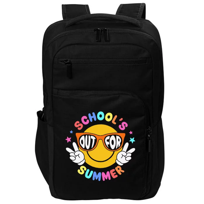 Schools Out For Summer Teacher Students Last Day Of School Impact Tech Backpack