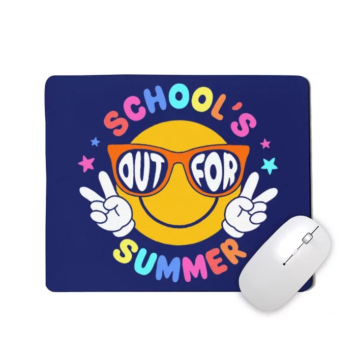 Schools Out For Summer Teacher Students Last Day Of School Mousepad