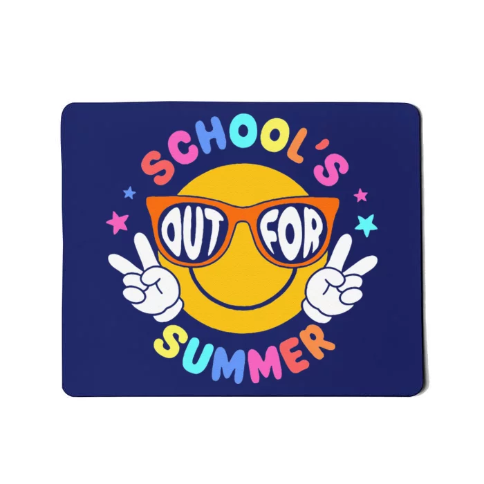 Schools Out For Summer Teacher Students Last Day Of School Mousepad