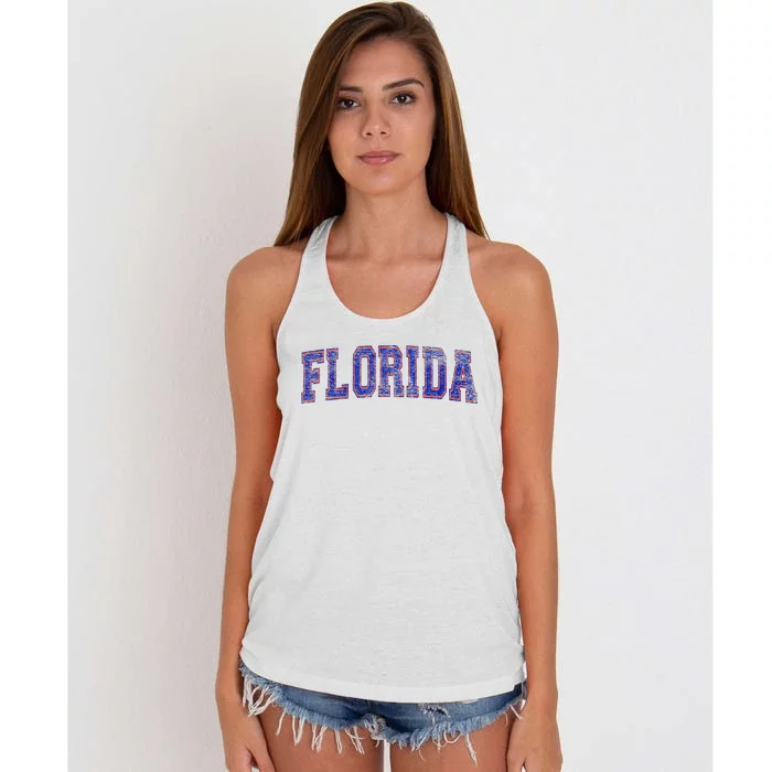 State Of Florida Women's Knotted Racerback Tank