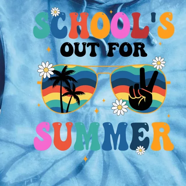 Schools Out For Summer Hippie Tie Dye Hoodie