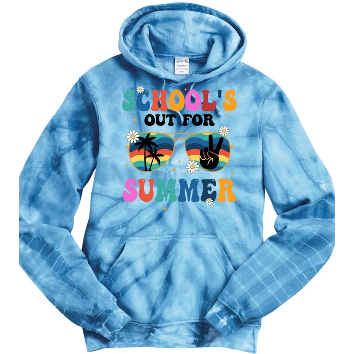 Schools Out For Summer Hippie Tie Dye Hoodie