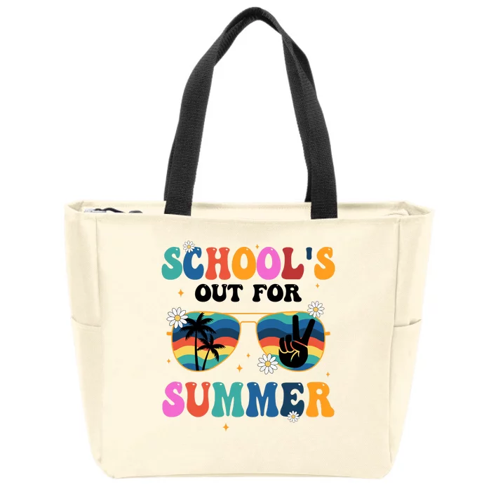 Schools Out For Summer Hippie Zip Tote Bag