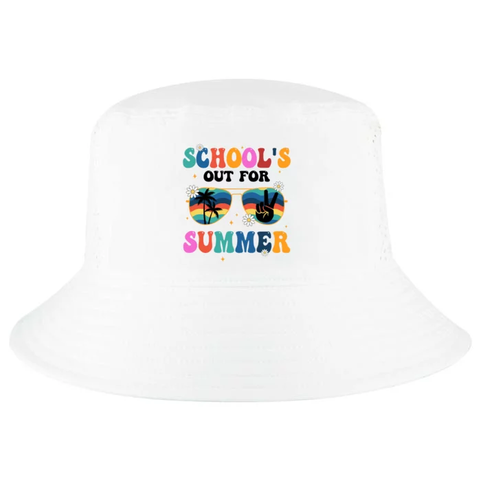 Schools Out For Summer Hippie Cool Comfort Performance Bucket Hat