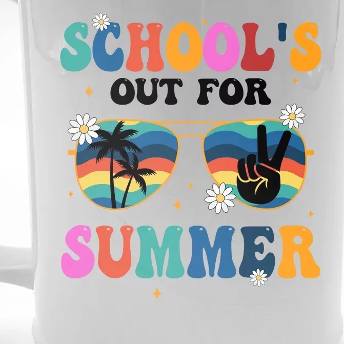 Schools Out For Summer Hippie Front & Back Beer Stein