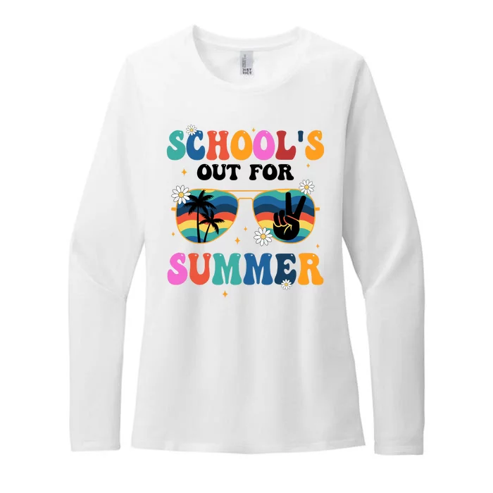 Schools Out For Summer Hippie Womens CVC Long Sleeve Shirt