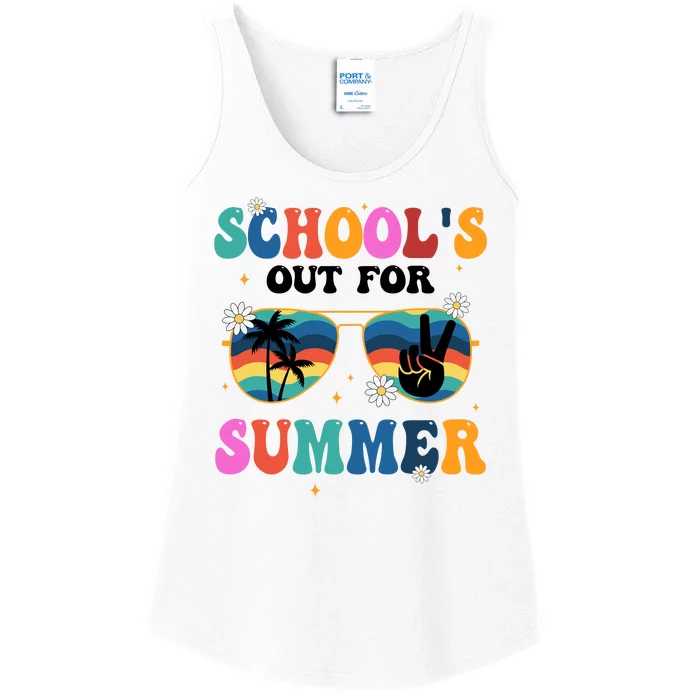 Schools Out For Summer Hippie Ladies Essential Tank