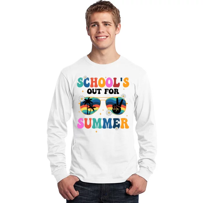 Schools Out For Summer Hippie Tall Long Sleeve T-Shirt