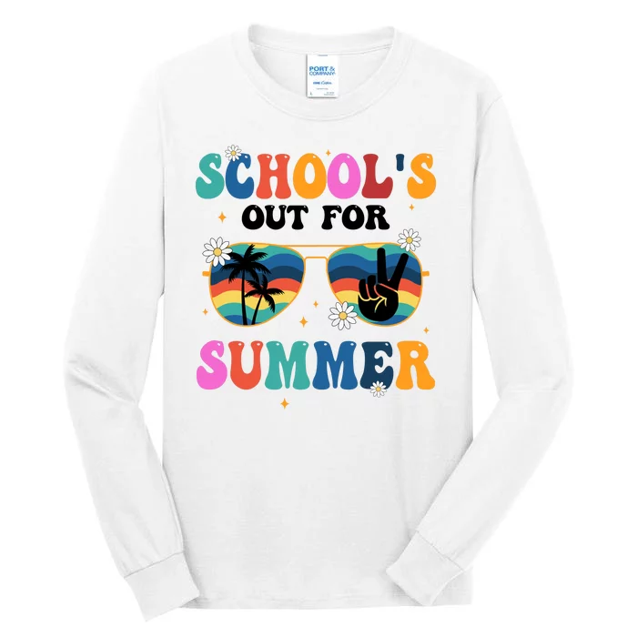 Schools Out For Summer Hippie Tall Long Sleeve T-Shirt