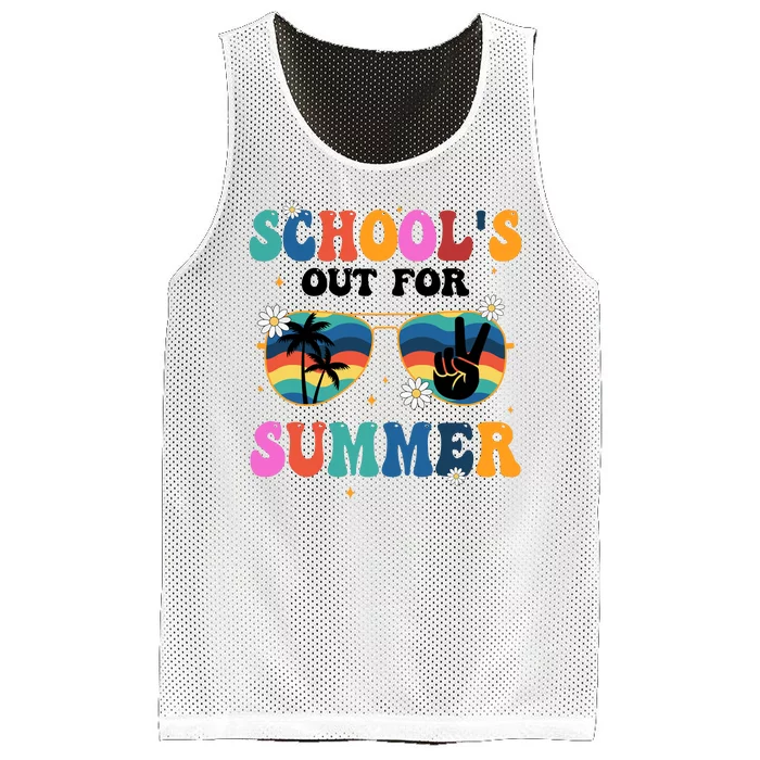 Schools Out For Summer Hippie Mesh Reversible Basketball Jersey Tank