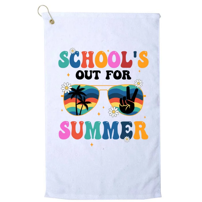 Schools Out For Summer Hippie Platinum Collection Golf Towel