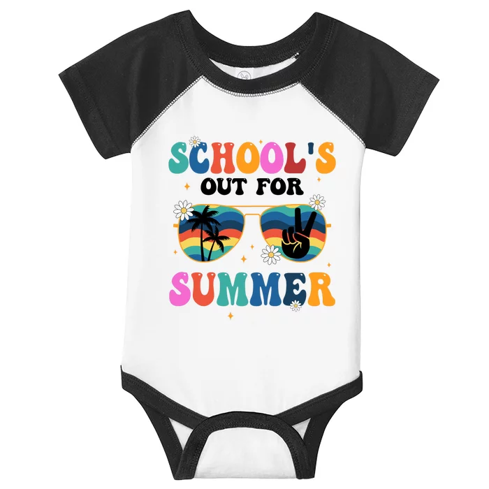 Schools Out For Summer Hippie Infant Baby Jersey Bodysuit