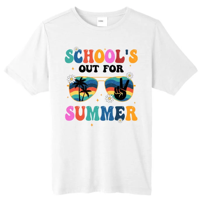 Schools Out For Summer Hippie Retro ChromaSoft Performance T-Shirt