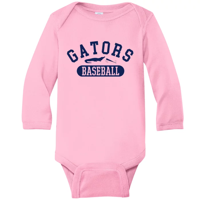 State Of Florida Baseball Jersey Gators Baby Long Sleeve Bodysuit