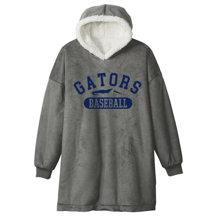 State Of Florida Baseball Jersey Gators Hooded Wearable Blanket