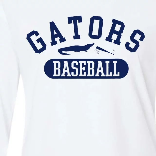 State Of Florida Baseball Jersey Gators Womens Cotton Relaxed Long Sleeve T-Shirt