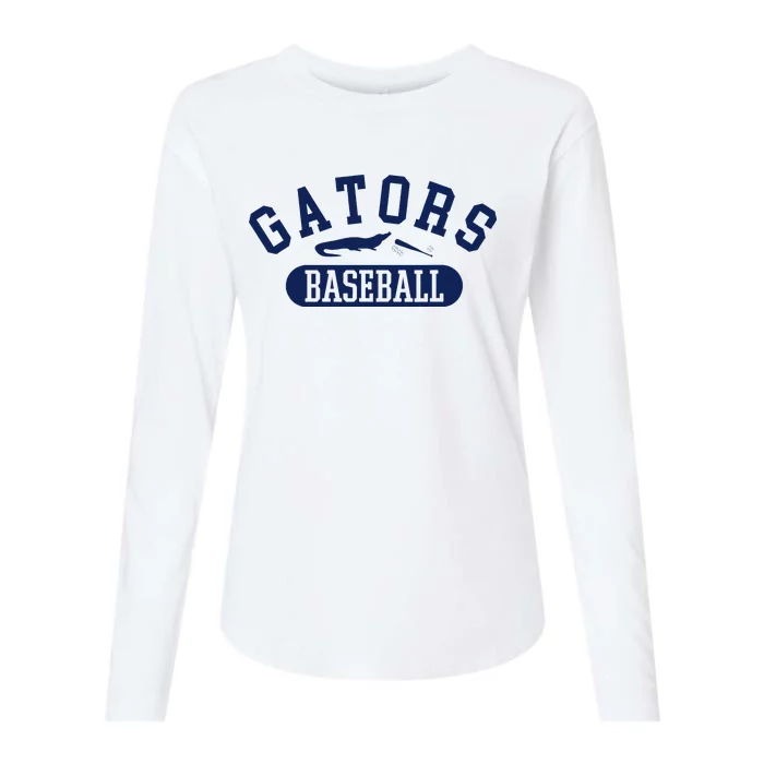 State Of Florida Baseball Jersey Gators Womens Cotton Relaxed Long Sleeve T-Shirt