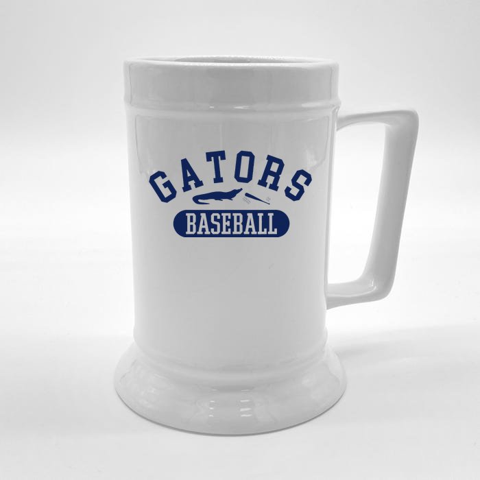 State Of Florida Baseball Jersey Gators Front & Back Beer Stein