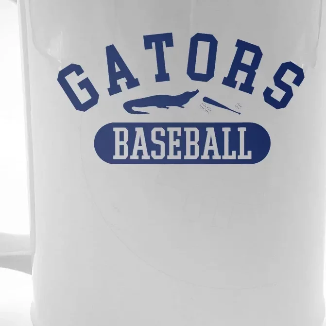 State Of Florida Baseball Jersey Gators Front & Back Beer Stein