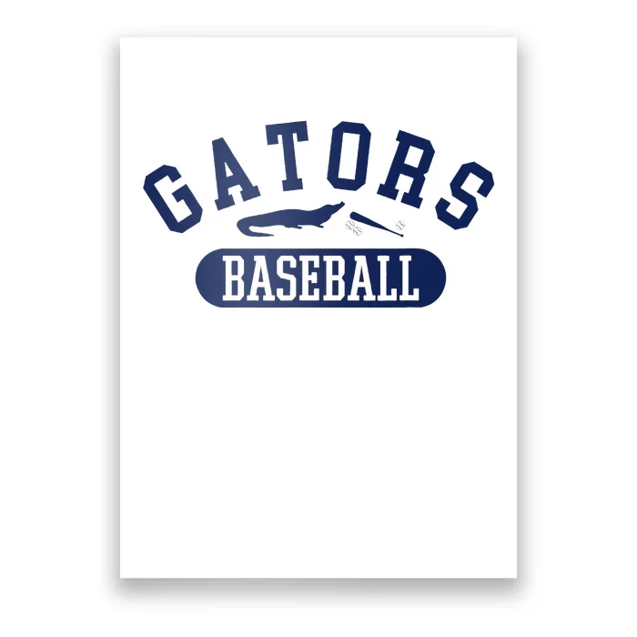 State Of Florida Baseball Jersey Gators Poster