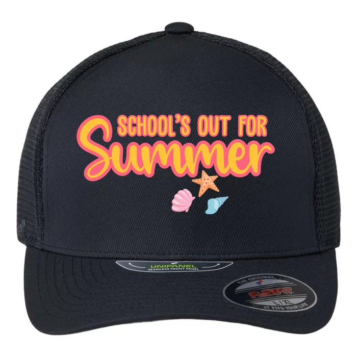 Schools Out For Summer Cute Flexfit Unipanel Trucker Cap