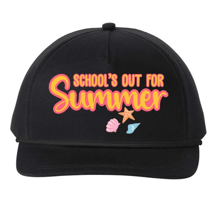 Schools Out For Summer Cute Snapback Five-Panel Rope Hat