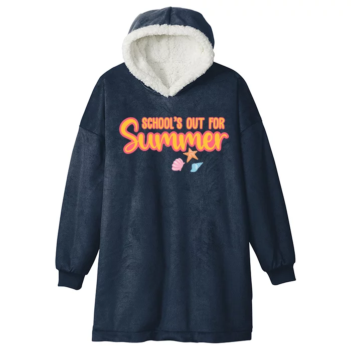 Schools Out For Summer Cute Hooded Wearable Blanket