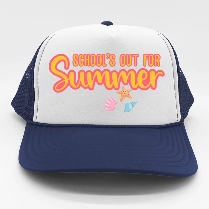 Schools Out For Summer Cute Trucker Hat