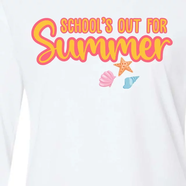 Schools Out For Summer Cute Womens Cotton Relaxed Long Sleeve T-Shirt