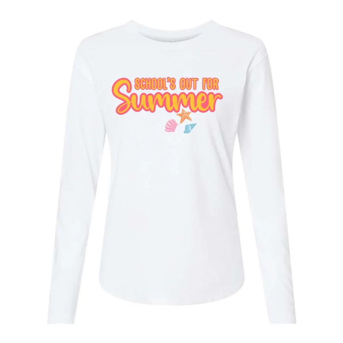 Schools Out For Summer Cute Womens Cotton Relaxed Long Sleeve T-Shirt