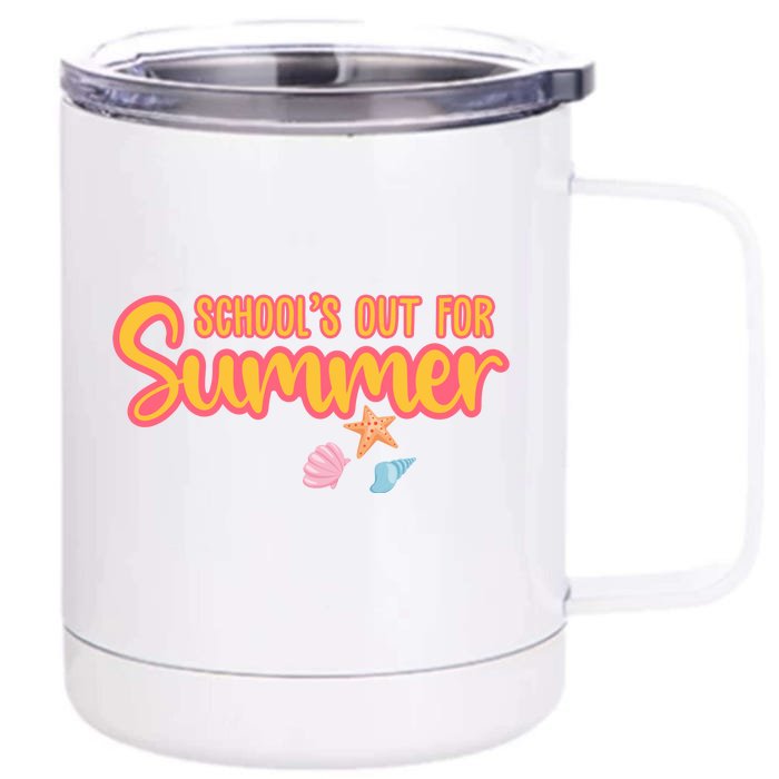 Schools Out For Summer Cute Front & Back 12oz Stainless Steel Tumbler Cup