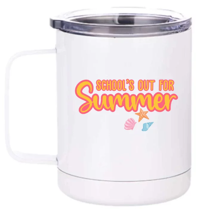 Schools Out For Summer Cute Front & Back 12oz Stainless Steel Tumbler Cup