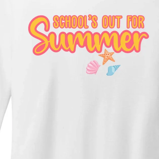 Schools Out For Summer Cute Womens CVC Long Sleeve Shirt