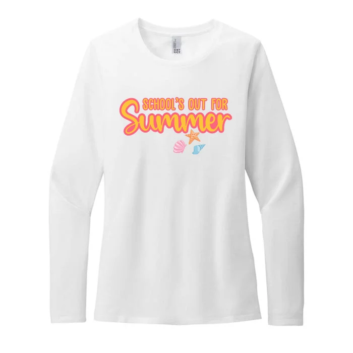 Schools Out For Summer Cute Womens CVC Long Sleeve Shirt