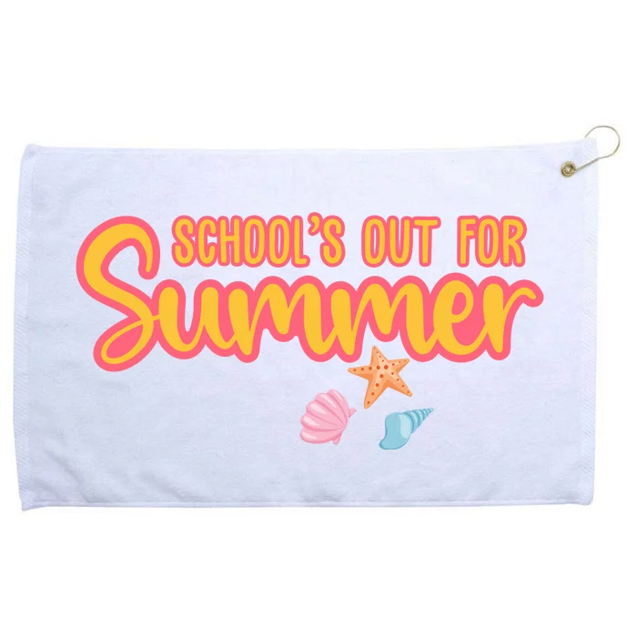 Schools Out For Summer Cute Grommeted Golf Towel