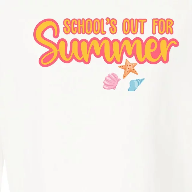 Schools Out For Summer Cute Cropped Pullover Crew